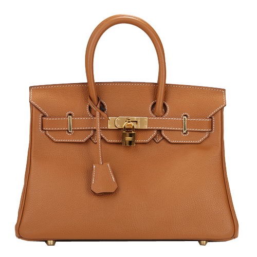 Hermès Birkin 30CM Cabas Camel Original Cuir H30 Doré