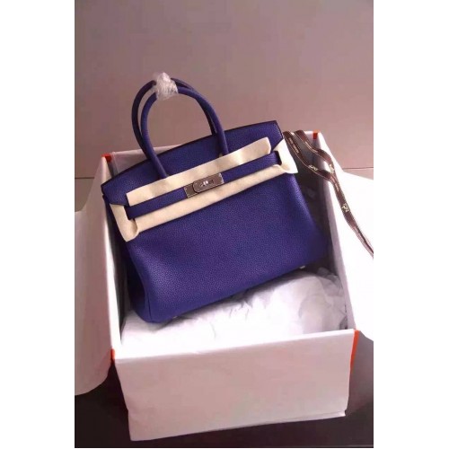 Hermes Birkin 35CM 30CM Sac fourre-tout en cuir grainé H35H30 Bleu