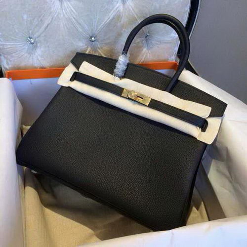 Hermes Birkin 35CM 30CM Sac fourre-tout en cuir grainé H35H30 Noir