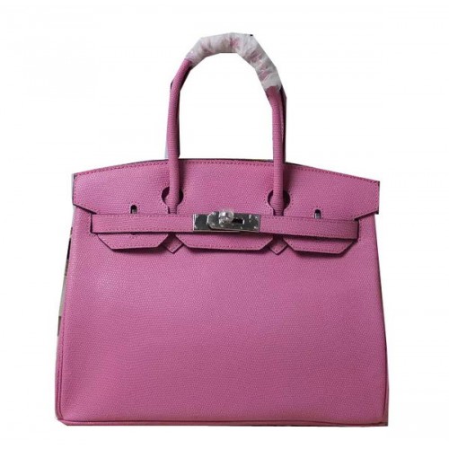 Hermes Birkin 35CM 30CM Sac fourre-tout en cuir de lézard H35H30 Rose