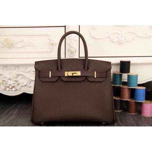 Hermes Birkin 35CM 30CM Sac fourre-tout en cuir d'origine HB35O Marron