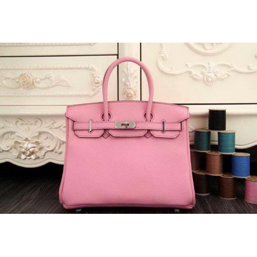 Hermes Birkin 35CM 30CM Sac fourre-tout en cuir d'origine HB35O Cerise