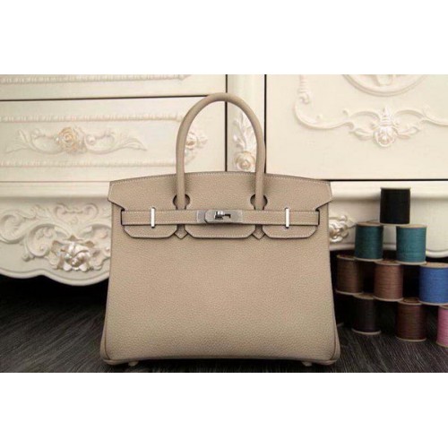 Hermes Birkin 35CM 30CM Sac fourre-tout en cuir d'origine HB35O Gris