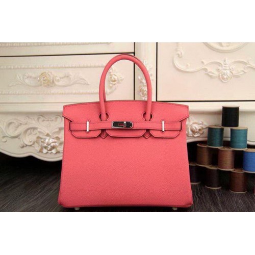 Hermes Birkin 35CM 30CM Sac fourre-tout en cuir d'origine HB35O Rose