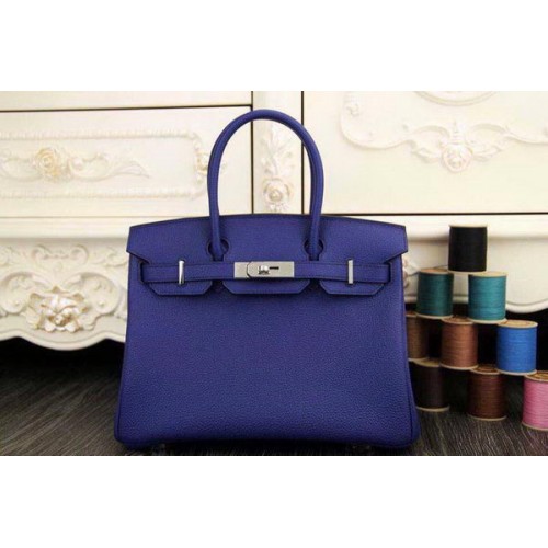 Hermes Birkin 35CM 30CM Sac fourre-tout en cuir d'origine HB35O Royal