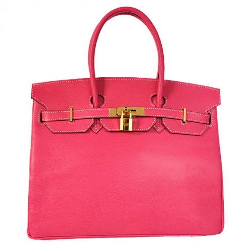 Hermes Birkin 35CM Sacs fourre-tout en cuir Togo Mid Peach Golden