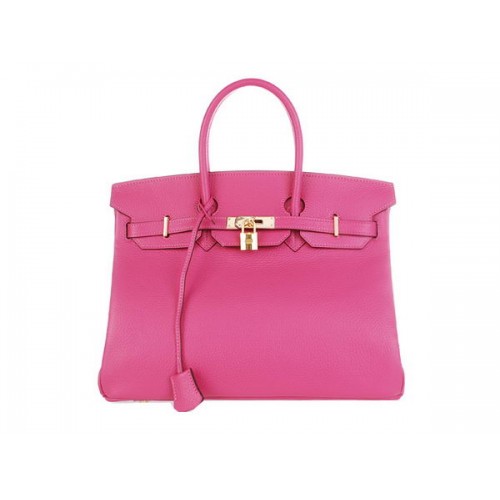 Hermes Birkin 35CM Tote Bag Rosy Original Cuir H35 Or