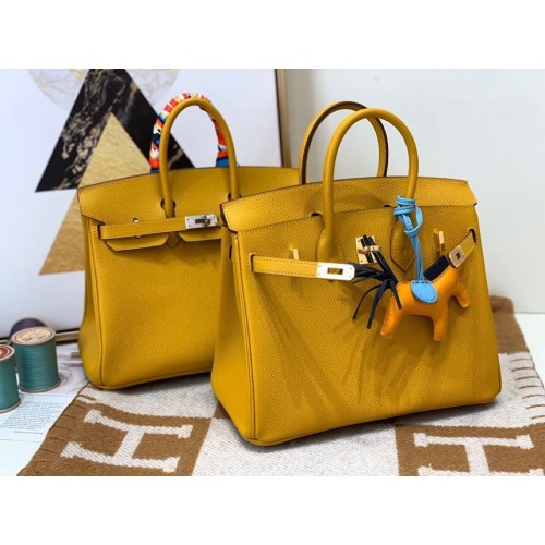 Sac Hermes Birkin Original Cuir Epsom 30CM 17825 Jaune Ambre