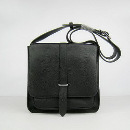Sacs Hermes en cuir de vache noir H2811