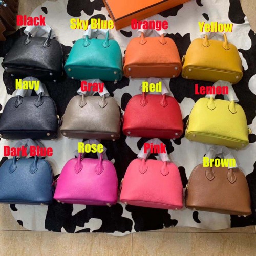 Hermes Bolide 18CM Mini sac fourre-tout en cuir de mouton B3388