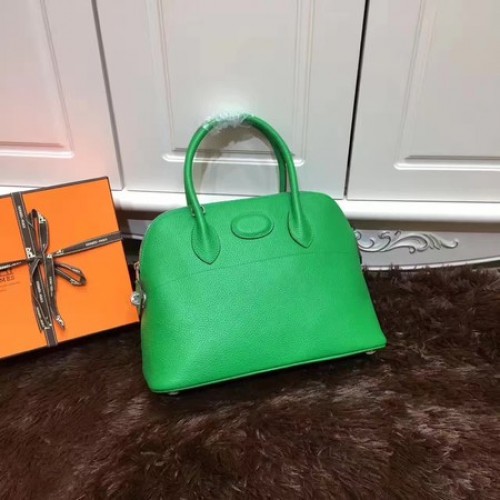 Hermes Bolide 31CM Sac fourre-tout en cuir de veau B3302 Vert