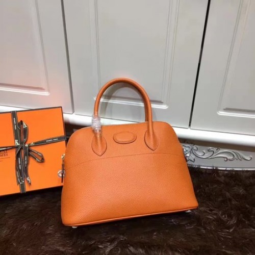 Hermes Bolide 31CM Sac fourre-tout en cuir de veau B3302 Orange