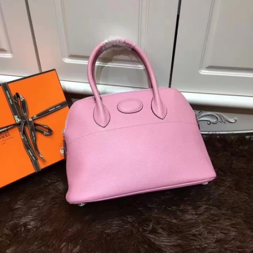 Hermes Bolide 31CM Sac fourre-tout en cuir de veau B3302 Rose