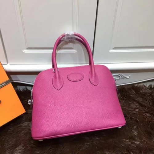 Hermes Bolide 31CM Sac fourre-tout en cuir de veau B3302 Rose