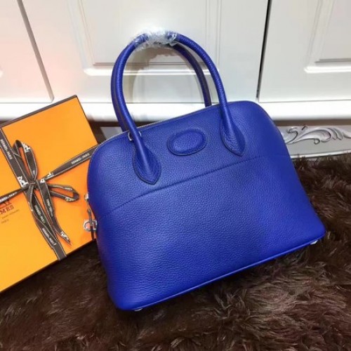 Hermes Bolide 31CM Sac fourre-tout en cuir de veau B3302 Royal