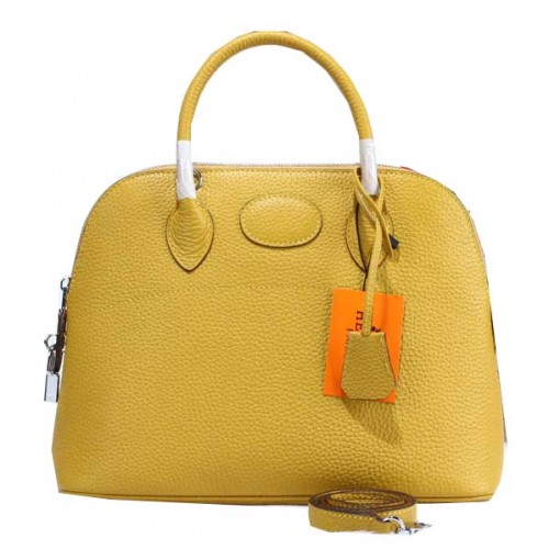 Hermes Bolide 31CM Sacs fourre-tout en cuir de veau H509083 Jaune