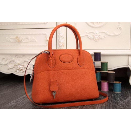 Hermes Bolide 31CM Original sac fourre-tout en cuir orange