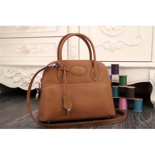 Hermes Bolide 31CM Sac fourre-tout en cuir d'origine Blé