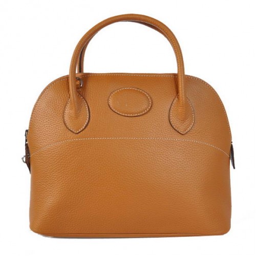 Hermès Bolide 31CM Tote Bags Clémence H1031 Camel
