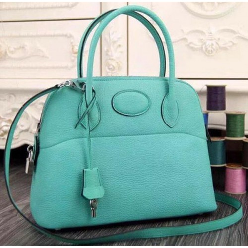 Hermes Bolide 37CM Sac fourre-tout en cuir de veau B1004 Vert clair