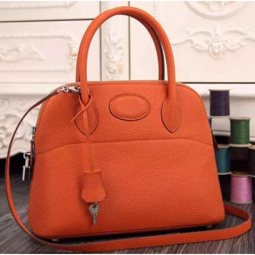 Hermes Bolide 37CM Sac fourre-tout en cuir de veau B1004 Orange