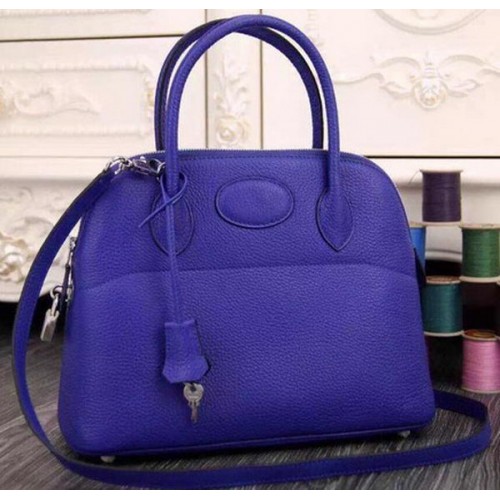 Hermes Bolide 37CM Sac fourre-tout en cuir de veau B1004 Royal