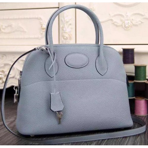 Hermes Bolide 37CM Sac fourre-tout en cuir de veau B1004 SkyBlue