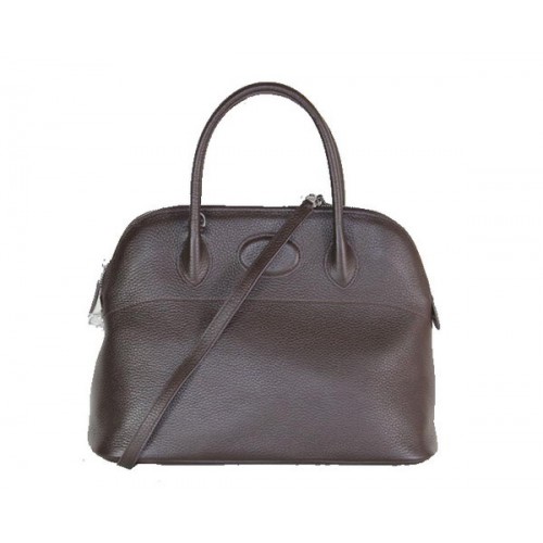 Hermes Bolide 37CM Sacs fourre-tout en cuir de veau H509084 Marron