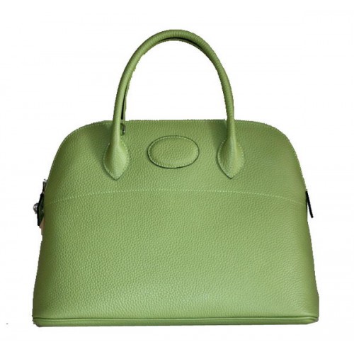 Hermes Bolide 37CM Sacs fourre-tout en cuir de veau H509084 Vert