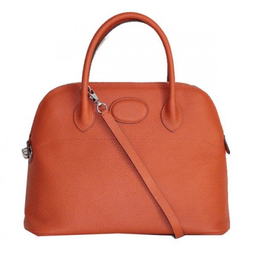 Hermes Bolide 37CM Sacs fourre-tout en cuir de veau H509084 Orange