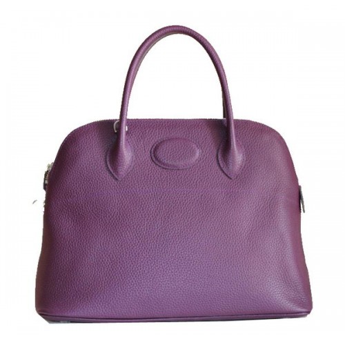 Hermes Bolide 37CM Sacs fourre-tout en cuir de veau H509084 Violet