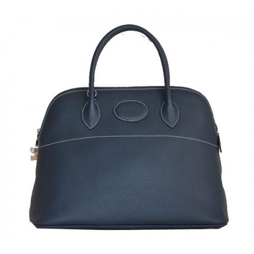 Hermes Bolide 37CM Sacs fourre-tout en cuir de veau H509084 Royal