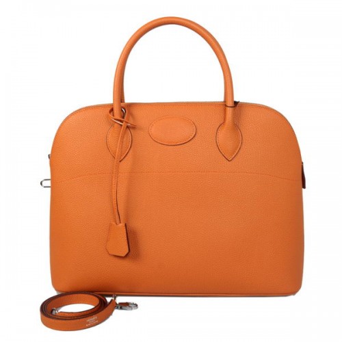 Sacs fourre-tout Hermes Bolide 37CM en cuir de veau orange