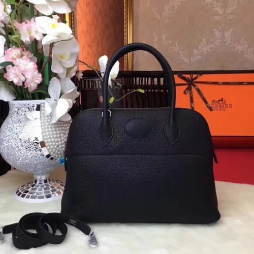 Hermes Bolide Original sac fourre-tout en cuir B1007 noir