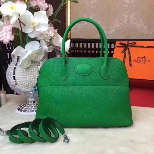 Hermes Bolide Original sac fourre-tout en cuir B1007 vert