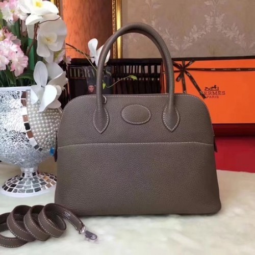 Hermes Bolide Original sac fourre-tout en cuir B1007 gris