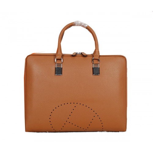 Hermes Cartable Cuir De Veau Grainé H8253 Blé