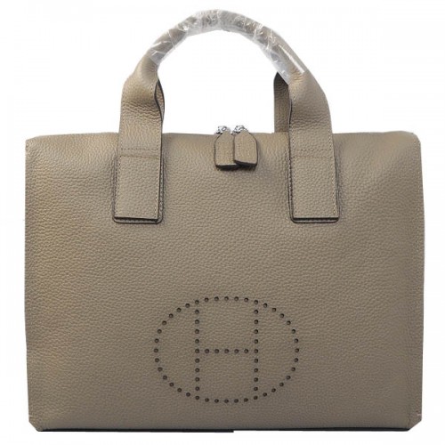 Hermes Cartable Original Cuir Grainé H8813 Gris
