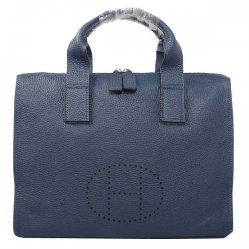 Hermes Cartable Original Cuir Grainé H8813 Royal