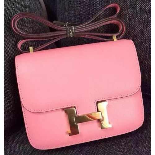 Sac Hermes Constance Cuir De Veau H9999 Rose