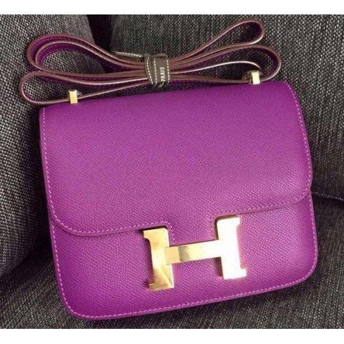 Sac Hermes Constance Cuir De Veau H9999 Violet