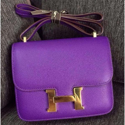 Sac Hermes Constance Cuir De Veau H9999 Violet
