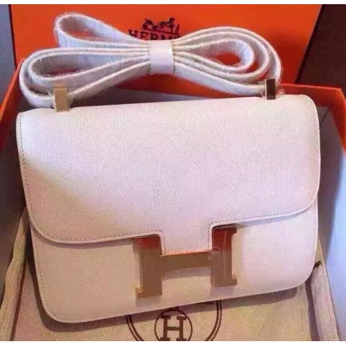 Sac Hermes Constance Cuir de veau H9999 Blanc
