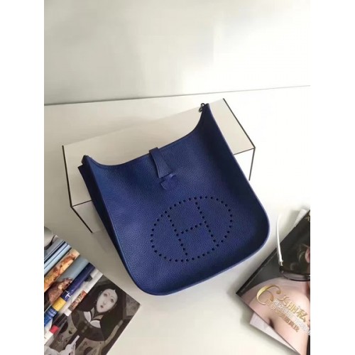 Hermes Evelyne 30cm Messenger Bag E3301 Bleu