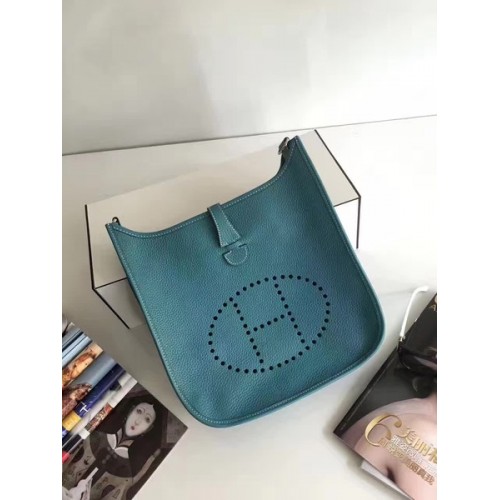 Hermes Evelyne 30cm Messenger Bag E3301 Bleu clair