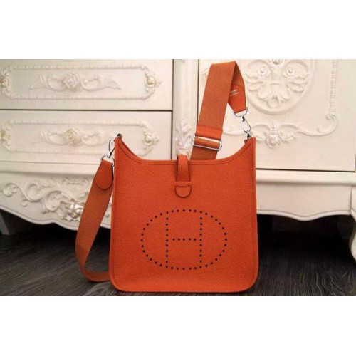 Hermes Evelyne 28cm Messenger Bag Original Cuir H1188 Orange