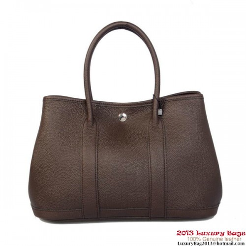 Sac Hermès Garden Party 30CM Cuir De Veau A1288 Marron