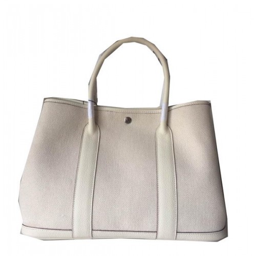 Sac Hermès Garden Party 36CM Toile Cuir H11M OffWhite