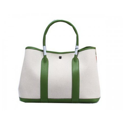 Hermès Garden Party 36cm Tote Bag Toile Vert