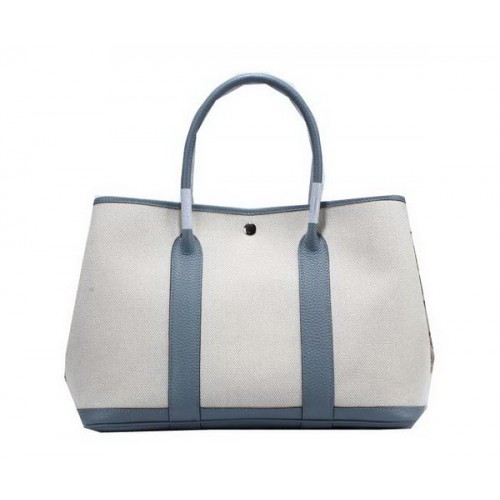 Hermès Garden Party 36cm Tote Bag Toile Bleu Ciel